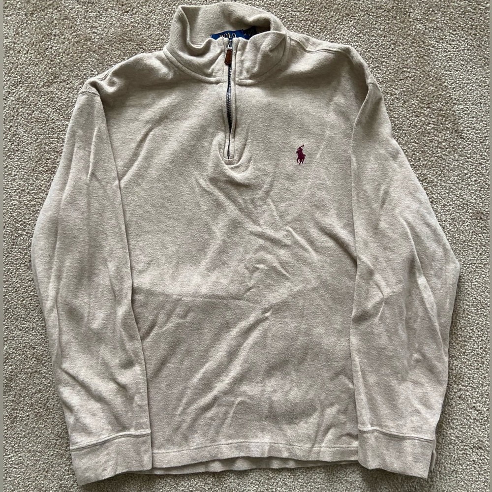 POLO RALPH LAUREN Men's Classic Estate-Rib Quarter-Zip
